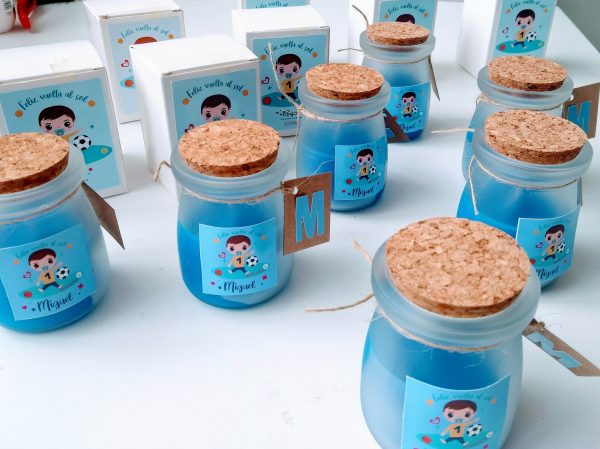 Vela aromática en tarro cristal