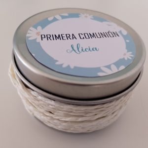 Vela personalizada comunión