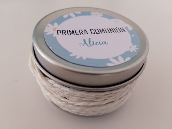 Vela personalizada comunión