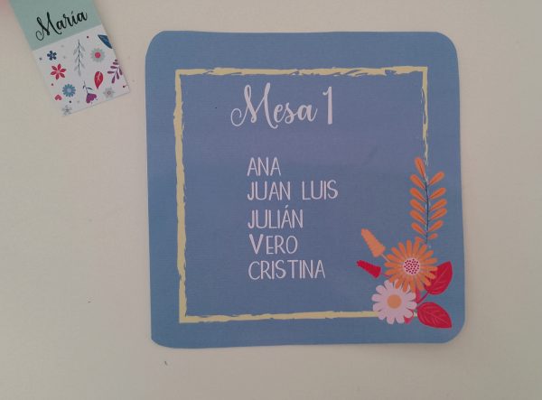 Carteles asientos bodas