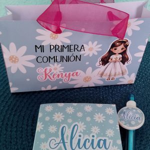Pack notas y bolígrafo o bolsita a juego