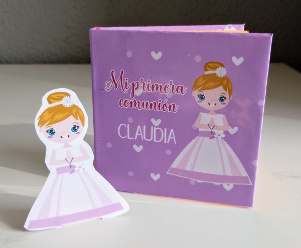 Post it de detalles de comunión con avatar personalizado