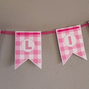 Banderines con nombre comunión