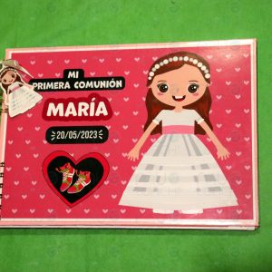 Libro de firmas personalizado Comunión niña