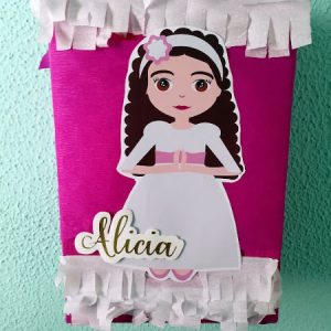Piñata niña de comunión