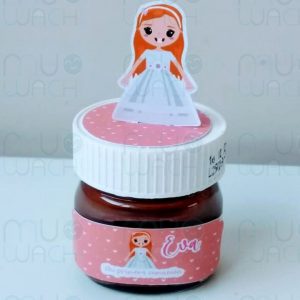 Etiqueta personalizada Mininutella con topper