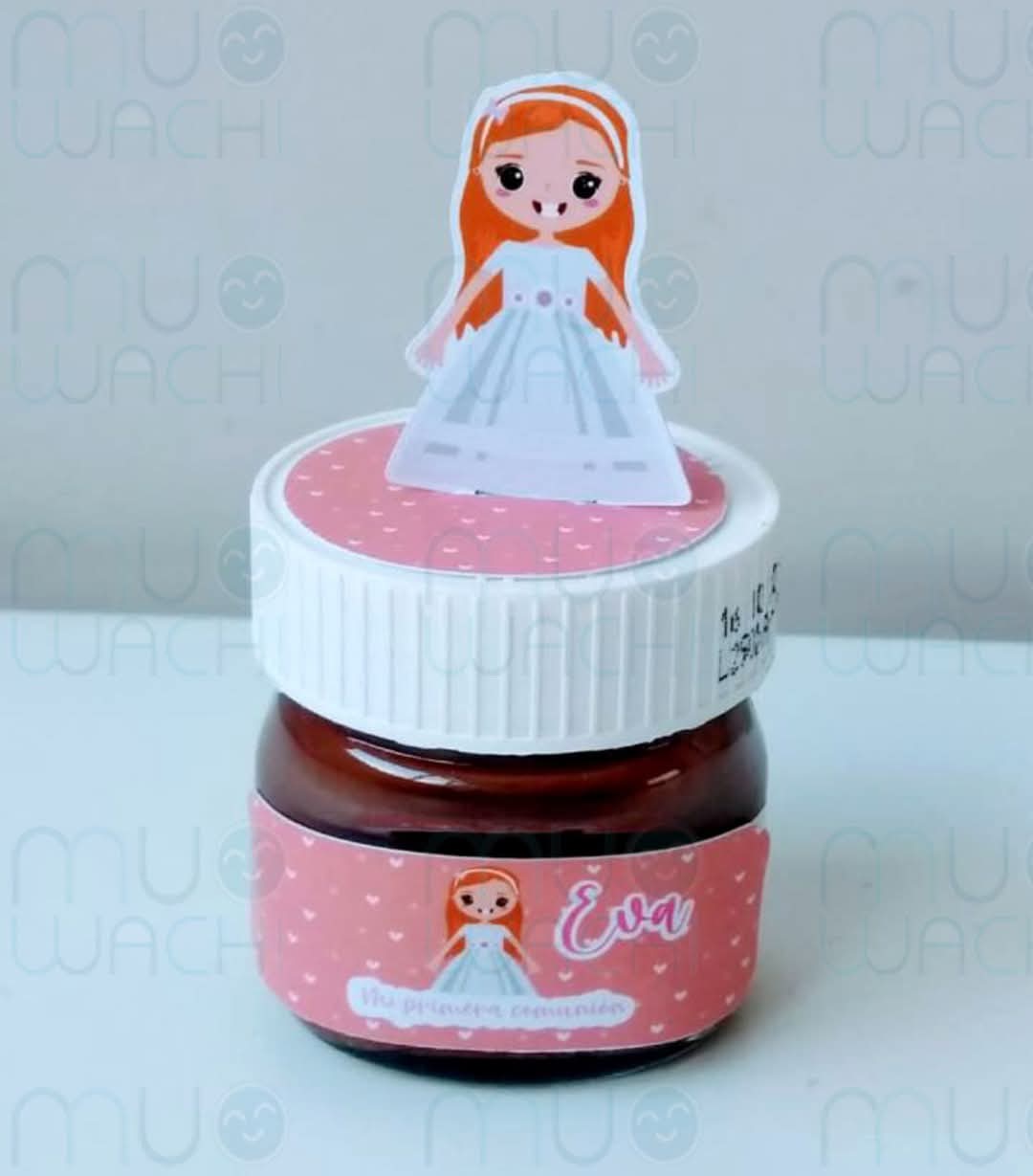 Etiqueta personalizada Mininutella con topper