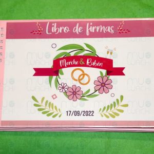 Libro de firmas personalizado bodas