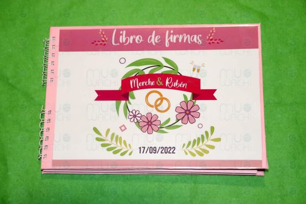 Libro de firmas personalizado bodas