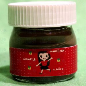 Etiquetas para mini nutellas personalizadas
