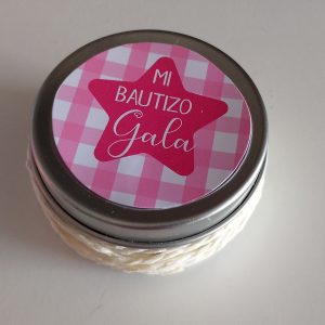 Vela personalizada bautizo
