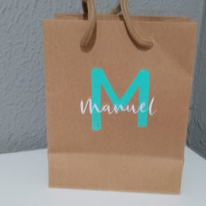 Bolsa de regalo personalizada con nombre