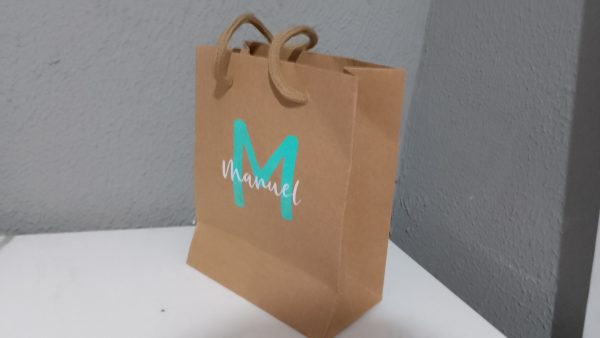 Bolsa Papel kraft personalizada con nombre - Imagen 2