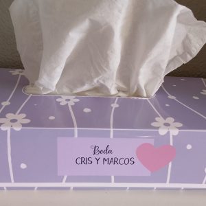 Caja de pañuelos personalizada