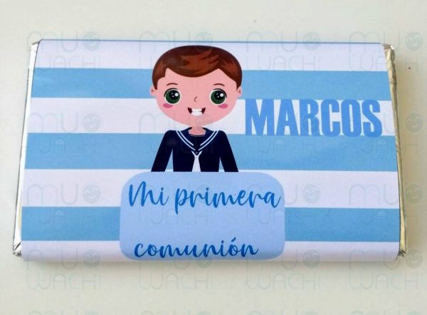 Envoltorio chocolatina personalizado