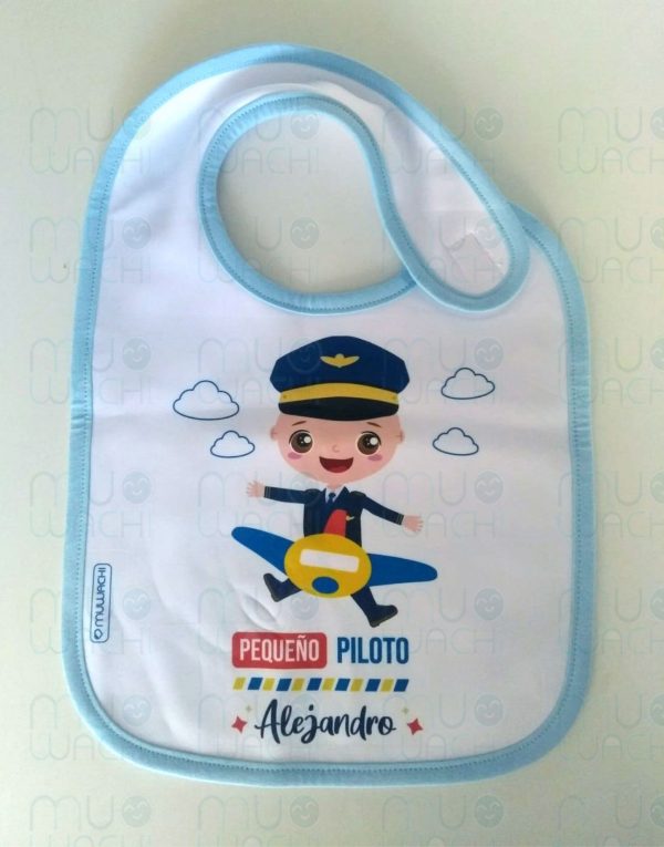 Babero personalizado - Modelo Piloto