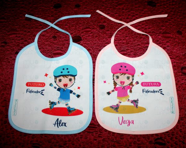 Babero personalizado - Modelo Patinaje
