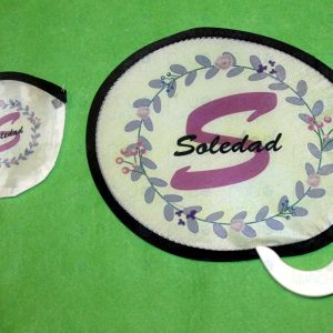 Abanico personalizado tipo pai pai de tela plegable