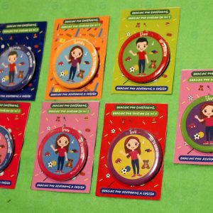 Chapas personalizadas niños