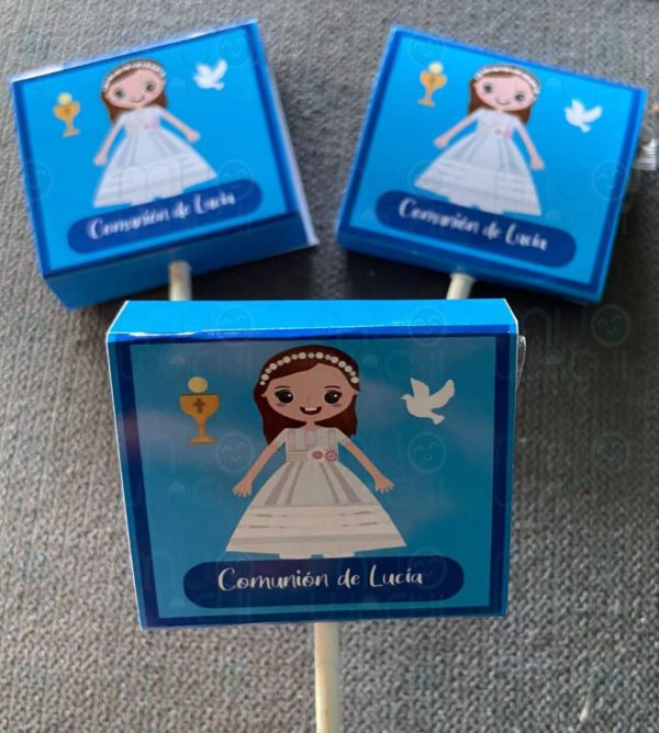 Piruletas personalizadas Avatar - Comunión