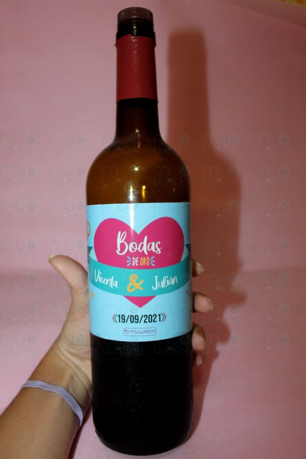 Etiquetas botella de vino