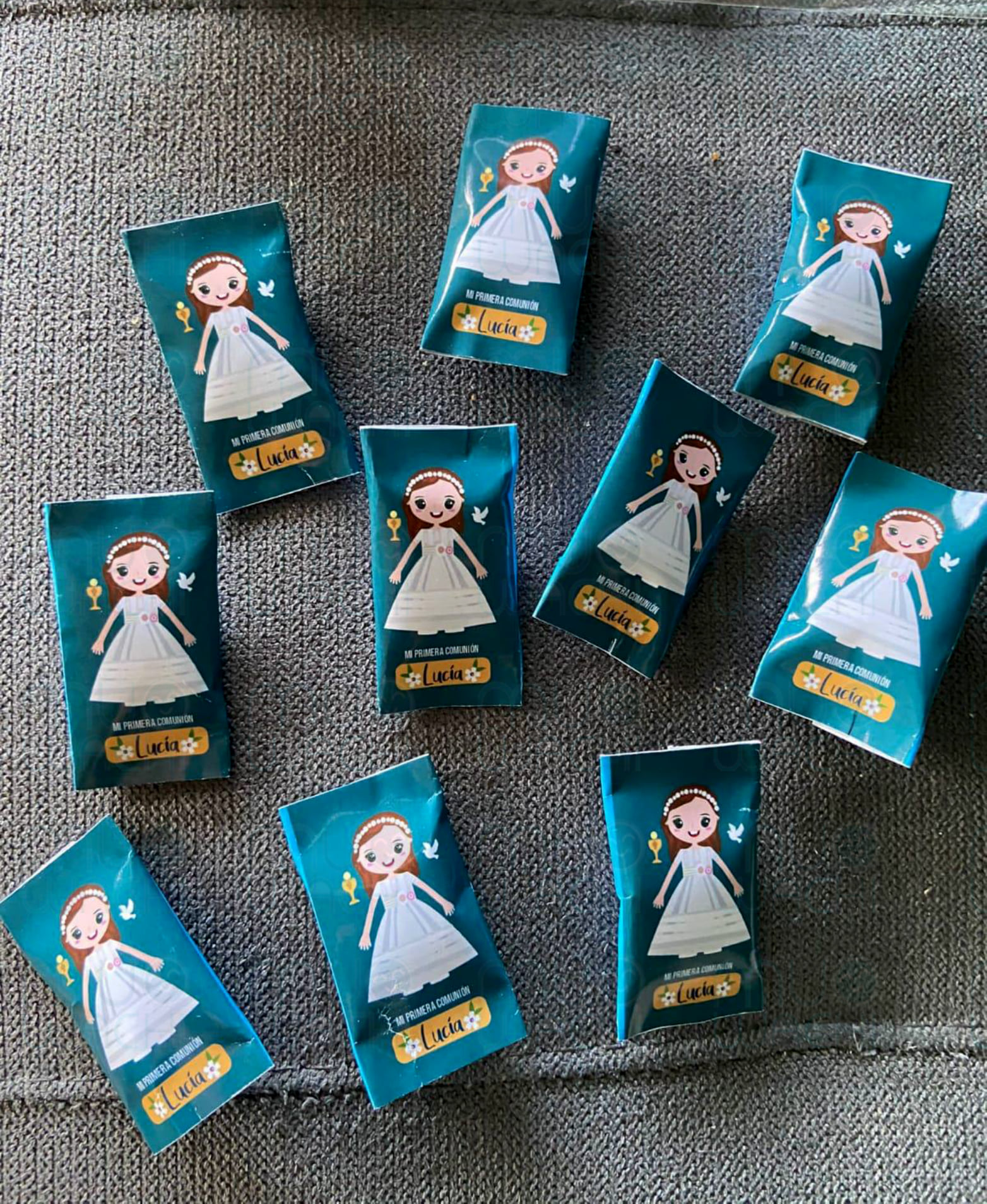 Chicles personalizados de comunión