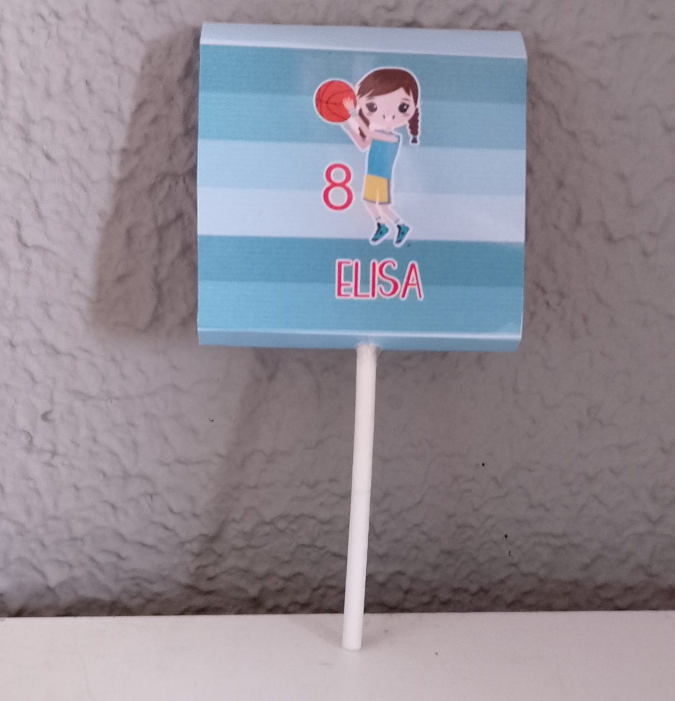 Piruleta personalizada de baloncesto