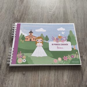 Libro firmas comunión personalizado niña