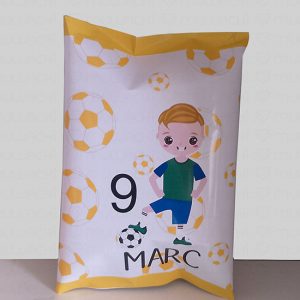 Bolsa de patatas personalizada de fútbol