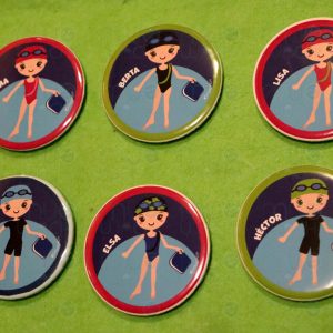 chapa natación personalizada