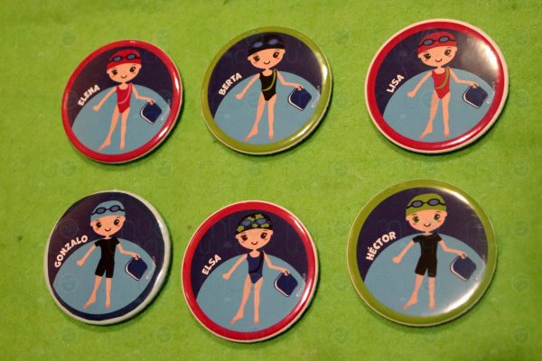 chapa natación personalizada