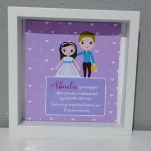 Cuadro agradecimiento personalizado - Modelo Abuela