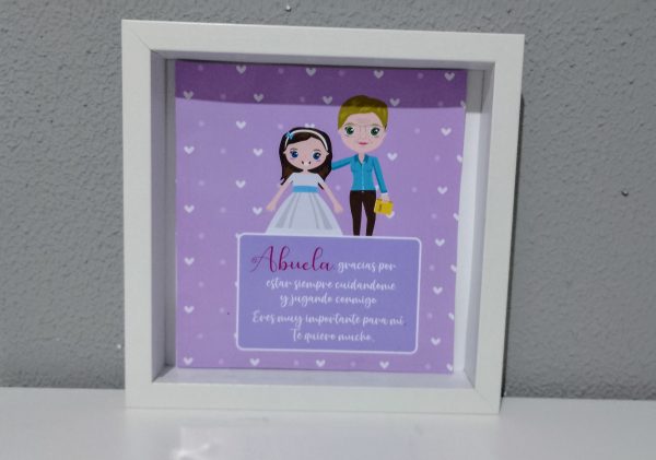 Cuadro agradecimiento personalizado - Modelo Abuela