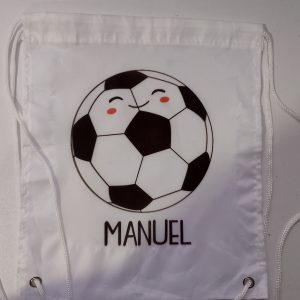 Mochila de cuerdas futbol personalizada