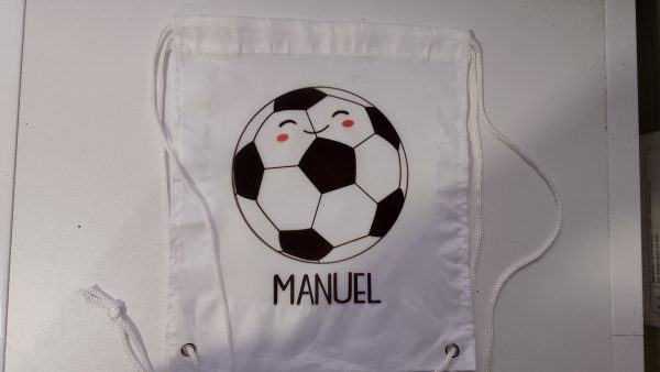 Mochila de cuerdas futbol personalizada