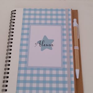 Libreta personalizada con nombre Vichy