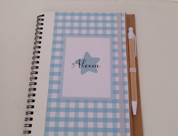 Libreta personalizada con nombre Vichy