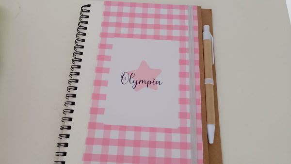 Libreta personalizada con nombre Vichy