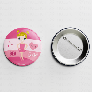 Chapa ballet personalizada