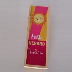Dominó personalizado con nombre Verano