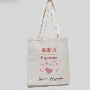 Bolsa personalizada abuela te queremos
