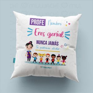 Cojín personalizado profe de infantil