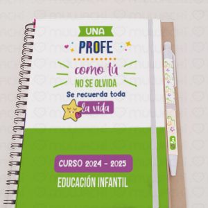 Libreta personalizada un profe como tu no se olvida