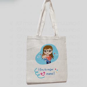 Bolsa personalizada eres la mejor mamá