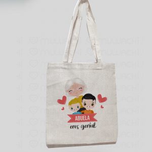 Bolsa personalizada abuela eres genial