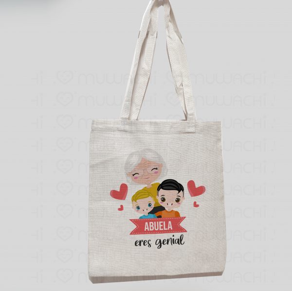 Bolsa personalizada abuela eres genial