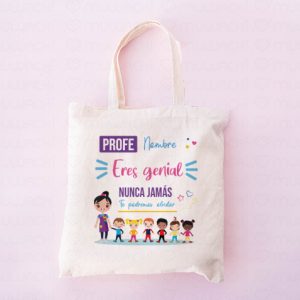 Bolsa personalizada profe de infantil