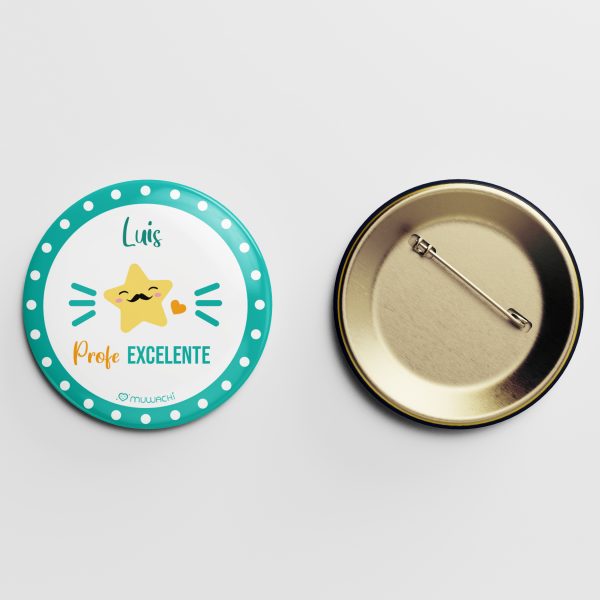 Chapa personalizada profe excelente