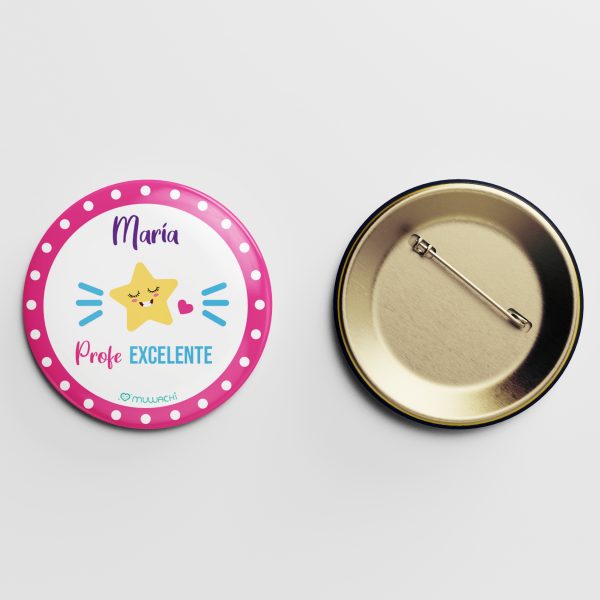 Chapa personalizada profe excelente