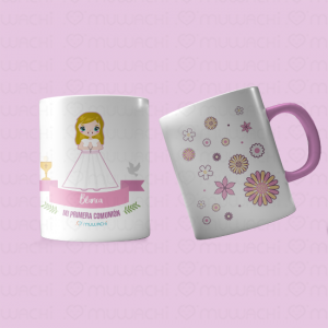 Taza personalizada niña comunión